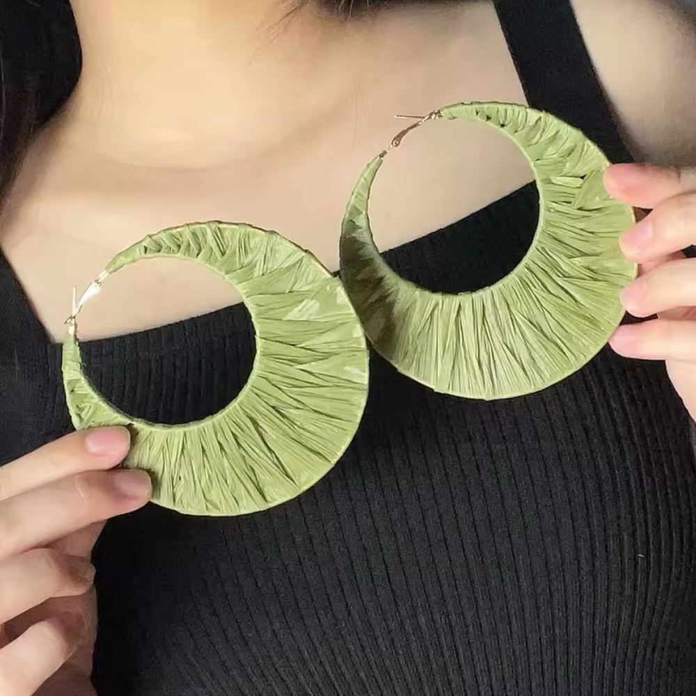 Big Hoop Circle Earrings Boho Style